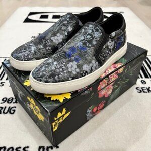 Erdem X H&M Floral Slip On Leather Shoes